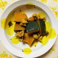チェックのミニくま's cooksnap of when they made 豚肉とかぼちゃの甘辛煮♥.