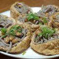 モーリーママ's cooksnap of when they made 黒胡椒納豆いなりそば.