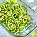 vegeta⁂'s cooksnap of when they made レンジで時短#ゴーヤの胡麻酢和え.