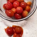 IHクッカー's cooksnap of when they made ミニトマトの簡単皮むき.