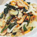 noezou's cooksnap of when they made ワインに合う♪空芯菜と豚肉のにんにく炒め.