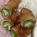 ころちょん's cooksnap of when they made オクラの豚バラ巻き〜甘酢照り焼き〜簡単♪.