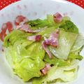 実１１３'s cooksnap of when they made ✧レタス＆ベーコンのサラダ✧.