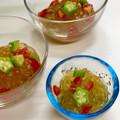 ルぴあ's cooksnap of when they made オクラトマトのところてん.