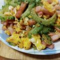 かー君の奥さん's cooksnap of when they made ゴーヤとベーコンと玉子.