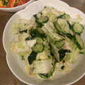 えりすけ◡̈⃝'s cooksnap of when they made キャベツときゅうりとわかめのごま和え.