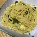 ayayahoney's cooksnap of when they made ワカメと炒り卵のスパゲティー.