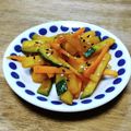 和☆2049's cooksnap of when they made お弁当に！人参とかぼちゃの胡麻きんぴら.