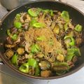 みるくじゃっきー's cooksnap of when they made 豚なす春雨ピーマンのオイスターソース炒め.