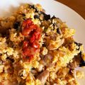 ♡♡心愛♡♡'s cooksnap of when they made 残ったお寿司でめちゃうま海鮮チャーハン♡.