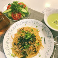 もえやん☆'s cooksnap of when they made たっぷりきのことサーモンの和風パスタ.