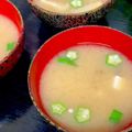 ルぴあ's cooksnap of when they made オクラ☆なめこの味噌汁.