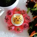 ＊＊ラテ＊＊'s cooksnap of when they made ゆで卵ネコちゃん.