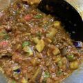 染め千秋's cooksnap of when they made レンジで簡単！夏野菜たっぷりキーマカレー.