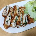 まぁちゃま☆'s cooksnap of when they made ささみの梅しそチーズフライ.