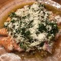 Yosshys's cooksnap of when they made ヒラメのカルパッチョ　山わさび.
