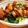 ちょこふみ's cooksnap of when they made 旨い！＊柔らか豚唐揚げのニンニク甘辛煮＊.