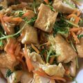 みずいろ☆☆☆'s cooksnap of when they made ラー油で簡単！厚揚げと豆苗のピリ辛炒め.
