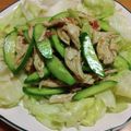 55才のおじさん's cooksnap of when they made 鶏むね梅きゅうり.