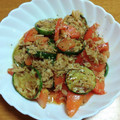 55才のおじさん's cooksnap of when they made 焼きズッキーニとトマトのツナ和え♡.