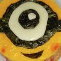 13歳's cooksnap of when they made ★ミニオンおにぎり★.