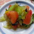 まりゆりひろこ's cooksnap of when they made 簡単☆トマトとザーサイのサラダ.