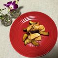 Laufen's cooksnap of when they made 話題の「ハリッサ」鶏胸肉と茄子の炒め物.