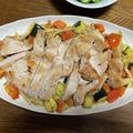 クック8J0LFQ☆'s cooksnap of when they made ワインに合う♪夏野菜のポークソテー.