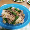 クックI7I5L1☆'s cooksnap of when they made キャベツと豚肉と獅子唐のごま酢味噌炒め♪.