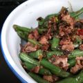 FaithAloha's cooksnap of when they made 四季豆炒肉末｜インゲンと挽肉の唐辛子炒め.
