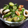 クックQY0ESW☆'s cooksnap of when they made オクラと胡瓜とちくわのやみつきサラダ.