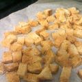 ちびたろうキッチン's cooksnap of when they made 焼くだけ簡単♪ヘルシー♬我が家のクルトン.