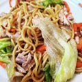 あたまママ's cooksnap of when they made レタス焼きそば.