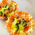 miyo・'s cooksnap of when they made 冷凍保存お弁当★チンゲン菜とツナ炒め.