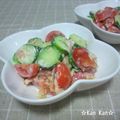 ☆Kan Kan☆'s cooksnap of when they made 思いつき☆胡瓜とトマトのツナサラダ★.