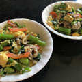 Rick_t's cooksnap of when they made つるむらさきのふんわりマヨ卵炒め☆.
