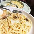 キツネを被ったタヌキ's cooksnap of when they made 和風スープパスタ.