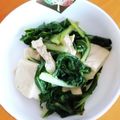 ゆすひと's cooksnap of when they made めんつゆで♪うまい菜とうす揚げの煮浸し.