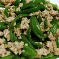 ブルーうさぎ's cooksnap of when they made ピーマンと合挽き肉の中華炒め.