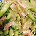 バキ子's cooksnap of when they made ＊きゅうりと枝豆の春雨サラダ＊.