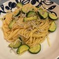 ♡maixxtm♡'s cooksnap of when they made ズッキーニ&しらす&白菜のオイルパスタ.