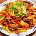 yyyui♡'s cooksnap of when they made ウマウマ！ごぼうと春雨のオイスター炒め.