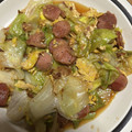 食べまくり's cooksnap of when they made 簡単！ウインナーと卵とレタスの中華炒め.