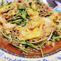 ﾋｰﾛｰのママ's cooksnap of when they made ツナと豆苗の卵炒め.
