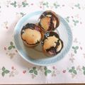yesmama's cooksnap of when they made 摘み立てブルーベリーで作るマフィン♪.