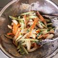 ともナース's cooksnap of when they made 竹輪と人参ときゅうりのゴママヨサラダ♡.