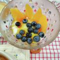 在宅勤務のおじさん's cooksnap of when they made ぶどうとオレンジのヨーグルト＊蜂蜜がけ.
