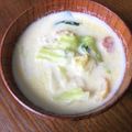 あぽぽ0621's cooksnap of when they made ＊たっぷりキャベツとコーンの豆乳スープ＊.