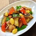 お料理ニャロメ's cooksnap of when they made 茄子エリンギ・ベーコンのチーズカレー炒め.