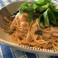 askaocean's cooksnap of when they made 簡単▷冷製◁白だしで極旨の明太子パスタ.